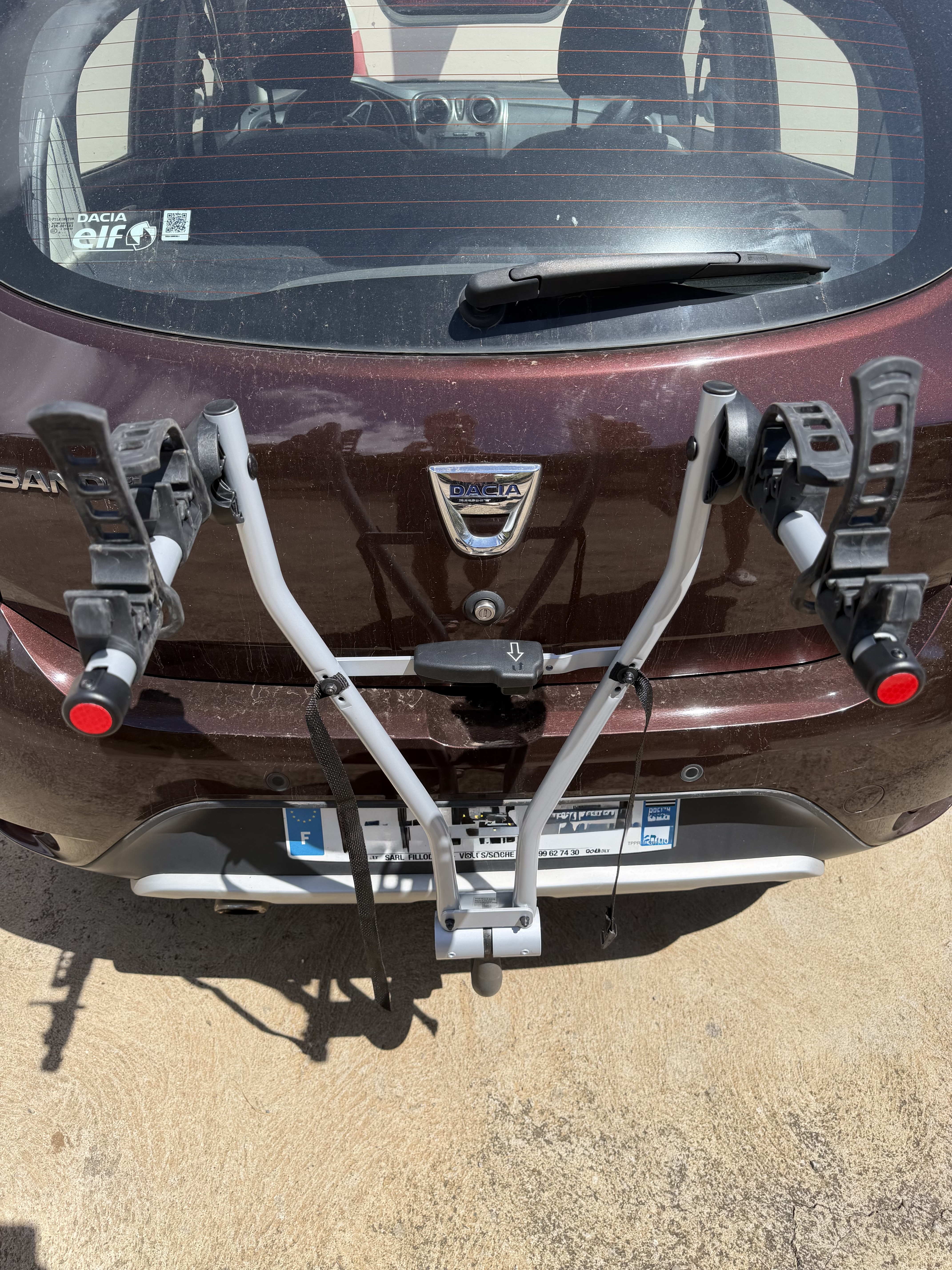 Porte-vélo attache boule 2 vélos